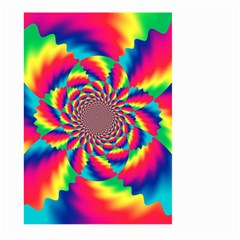 Colorful Psychedelic Art Background Large Garden Flag (Two Sides)