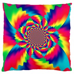 Colorful Psychedelic Art Background Large Cushion Case (One Side)