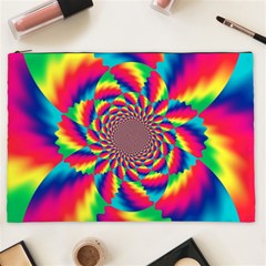 Colorful Psychedelic Art Background Cosmetic Bag (XXL) 