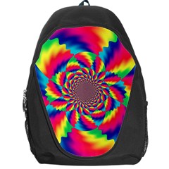 Colorful Psychedelic Art Background Backpack Bag