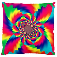 Colorful Psychedelic Art Background Standard Flano Cushion Case (two Sides) by Amaryn4rt