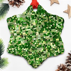 Crop Rotation Kansas Snowflake Ornament (two Sides)