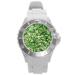 Crop Rotation Kansas Round Plastic Sport Watch (l) by Amaryn4rt