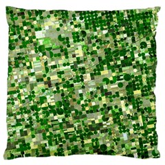 Crop Rotation Kansas Large Cushion Case (one Side) by Amaryn4rt