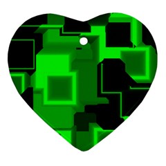 Cyber Glow Ornament (heart)