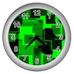 Cyber Glow Wall Clocks (silver) 