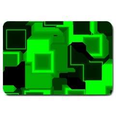 Cyber Glow Large Doormat  by Amaryn4rt