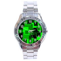 Cyber Glow Stainless Steel Analogue Watch