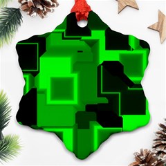 Cyber Glow Ornament (snowflake)