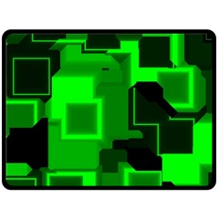 Cyber Glow Double Sided Fleece Blanket (large)  by Amaryn4rt