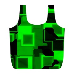 Cyber Glow Full Print Recycle Bags (l)  by Amaryn4rt