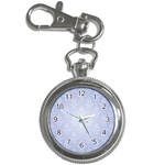 Damask Pattern Wallpaper Blue Key Chain Watches Front