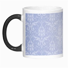 Damask Pattern Wallpaper Blue Morph Mugs