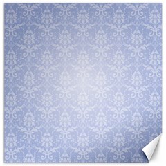 Damask Pattern Wallpaper Blue Canvas 16  X 16  