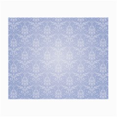 Damask Pattern Wallpaper Blue Small Glasses Cloth (2-side)