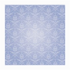 Damask Pattern Wallpaper Blue Medium Glasses Cloth