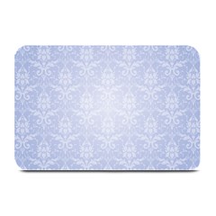 Damask Pattern Wallpaper Blue Plate Mats