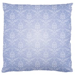 Damask Pattern Wallpaper Blue Large Cushion Case (two Sides)