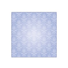 Damask Pattern Wallpaper Blue Satin Bandana Scarf