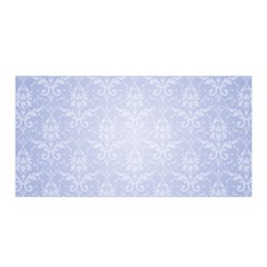 Damask Pattern Wallpaper Blue Satin Wrap