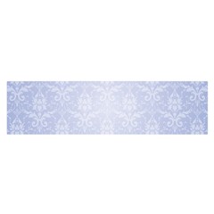 Damask Pattern Wallpaper Blue Satin Scarf (oblong) by Amaryn4rt