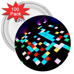 Dance Floor 3  Buttons (100 Pack) 