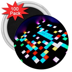 Dance Floor 3  Magnets (100 Pack)