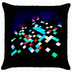 Dance Floor Throw Pillow Case (Black) Front