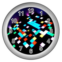 Dance Floor Wall Clocks (silver) 