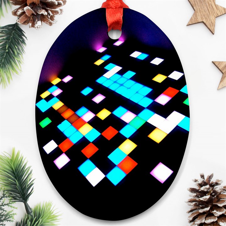 Dance Floor Oval Ornament (Two Sides)