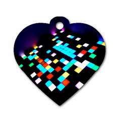 Dance Floor Dog Tag Heart (two Sides)