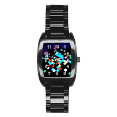 Dance Floor Stainless Steel Barrel Watch