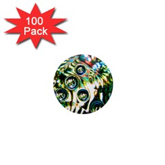 Dark Abstract Bubbles 1  Mini Magnets (100 Pack)  by Amaryn4rt