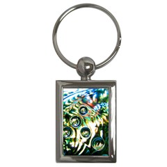 Dark Abstract Bubbles Key Chains (rectangle) 