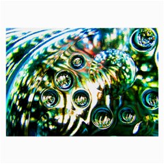 Dark Abstract Bubbles Large Glasses Cloth (2-side)