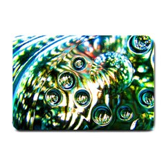 Dark Abstract Bubbles Small Doormat 