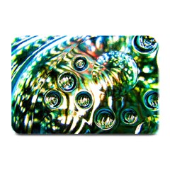 Dark Abstract Bubbles Plate Mats