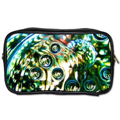 Dark Abstract Bubbles Toiletries Bags 2-side