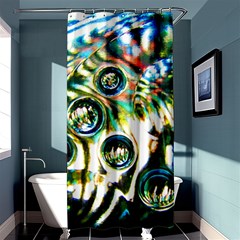 Dark Abstract Bubbles Shower Curtain 36  X 72  (stall) 