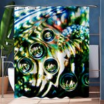 Dark Abstract Bubbles Shower Curtain 60  x 72  (Medium)  60 x72  Curtain