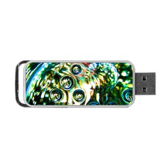 Dark Abstract Bubbles Portable Usb Flash (one Side)