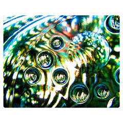 Dark Abstract Bubbles Double Sided Flano Blanket (medium)  by Amaryn4rt