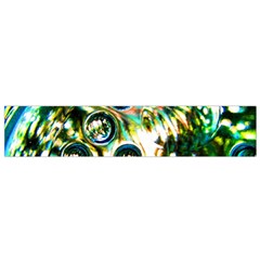 Dark Abstract Bubbles Flano Scarf (small)