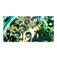 Dark Abstract Bubbles Satin Wrap