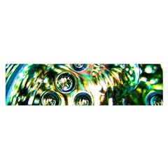 Dark Abstract Bubbles Satin Scarf (oblong)