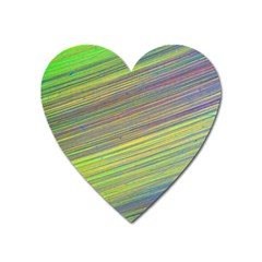 Diagonal Lines Abstract Heart Magnet