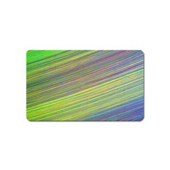 Diagonal Lines Abstract Magnet (name Card)