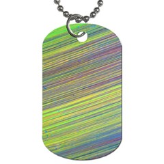 Diagonal Lines Abstract Dog Tag (two Sides)