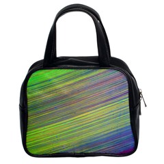 Diagonal Lines Abstract Classic Handbags (2 Sides)