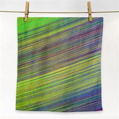 Diagonal Lines Abstract Face Towel